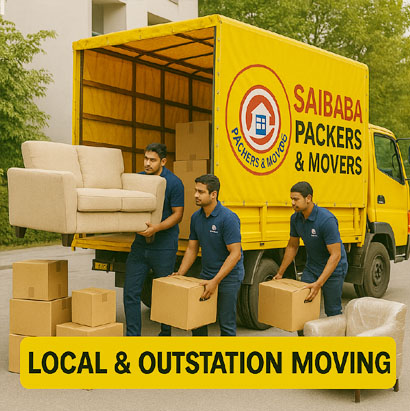 Local and intercity packers and movers trucks