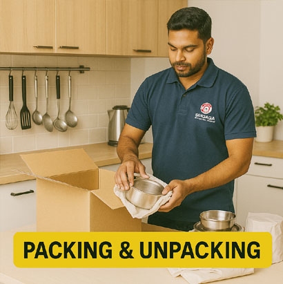 Packing service with high quality materials